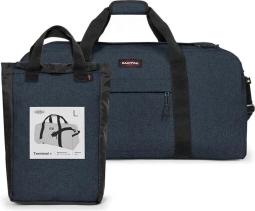 Eastpak TERMINAL + Reistas, 96 Liter - Triple Denim -Mode Bagage Winkel