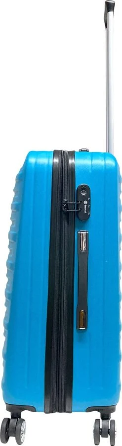 Benzi Leon Medium Reiskoffer 67 Cm - Exp - 65/74 Liter - Turquoise -Mode Bagage Winkel 330x1200