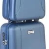 CarryOn Skyhopper Handbagage En Beautycase - 55cm TSA Trolley En Make-up Koffer - Blauw -Mode Bagage Winkel 435x1200