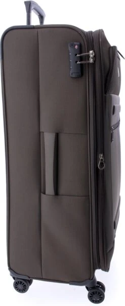 Gladiator Siroco L Grote Koffer 78 Cm - 115 Liter - Expandable - TSA Slot - Bruin -Mode Bagage Winkel 491x1200 1