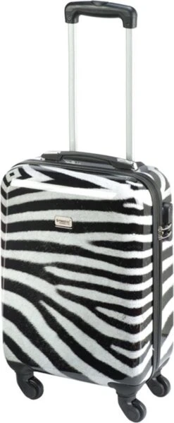 Princess Traveller Animal Print - Handbagagekoffer - Zebra - Small - 55cm -Mode Bagage Winkel 495x1200