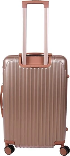 Royal Swiss - Kofferset - Cijferslot- Lichtgewicht Koffer - 4 Wielen- Rosé Gold -Mode Bagage Winkel 543x1200