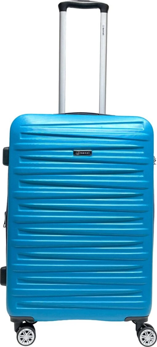 Benzi Leon Medium Reiskoffer 67 Cm - Exp - 65/74 Liter - Turquoise -Mode Bagage Winkel