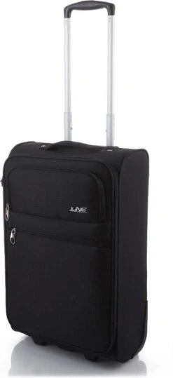 Line Brick Cabin Trolley 2 Wheel 55 Black -Mode Bagage Winkel 550x1200