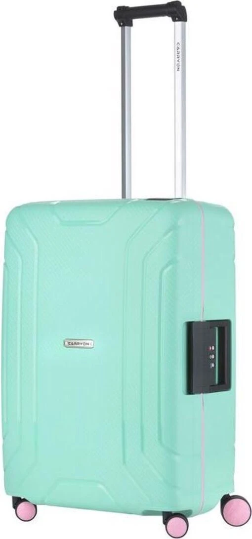 CarryOn Steward TSA Reiskoffer - 75cm Trolley Met Kliksloten - Dubbele Wielen - Mint -Mode Bagage Winkel