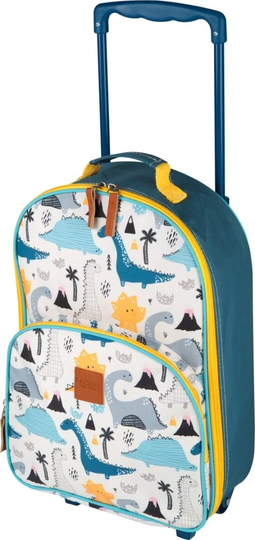 Princess Traveller Kids Collection - 0 Tot 5 Jaar - Trolley - Rond Dino - 2 Wielen -Mode Bagage Winkel