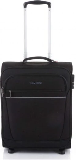 Travelite Cabin 2 Wheel Trolley Black -Mode Bagage Winkel 570x1200