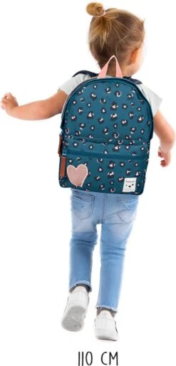 Kidzroom Attitude - Rugzak - 2 T/m 6 Jaar - Blauw - Panterprint -Mode Bagage Winkel 577x1200 2