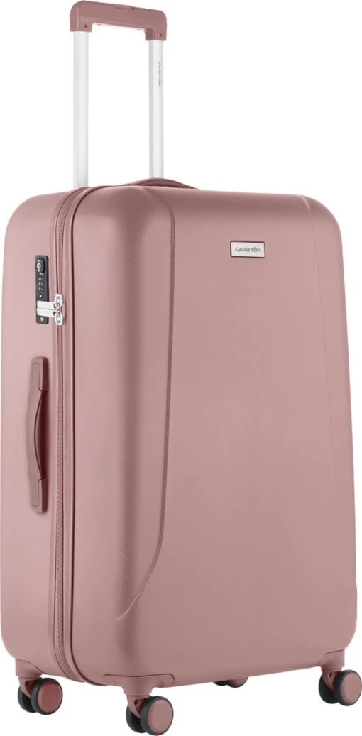 CarryOn Skyhopper Reiskoffer - 78cm TSA Trolley Met OKOBAN - Dubbele Wielen - Old Pink -Mode Bagage Winkel 590x1200 1