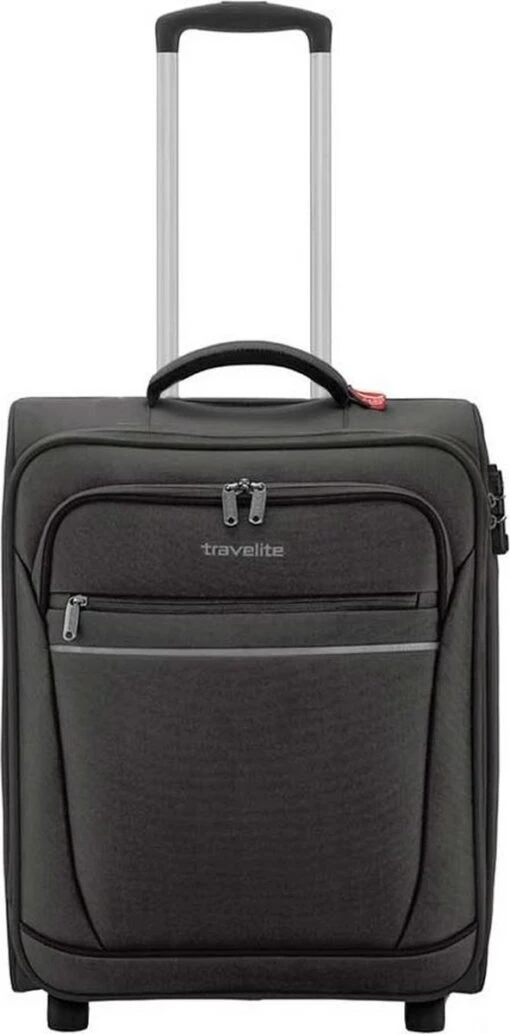 Travelite Cabin 2 Wheel Trolley Black -Mode Bagage Winkel 592x1200 1