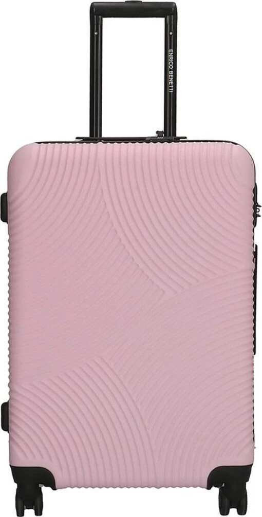 Enrico Benetti Koffer / Trolley / Reiskoffer - 65 X 41 X 25 Cm - 68 Liter - ABS - Maat M - Louisville - Roze -Mode Bagage Winkel 608x1200 1