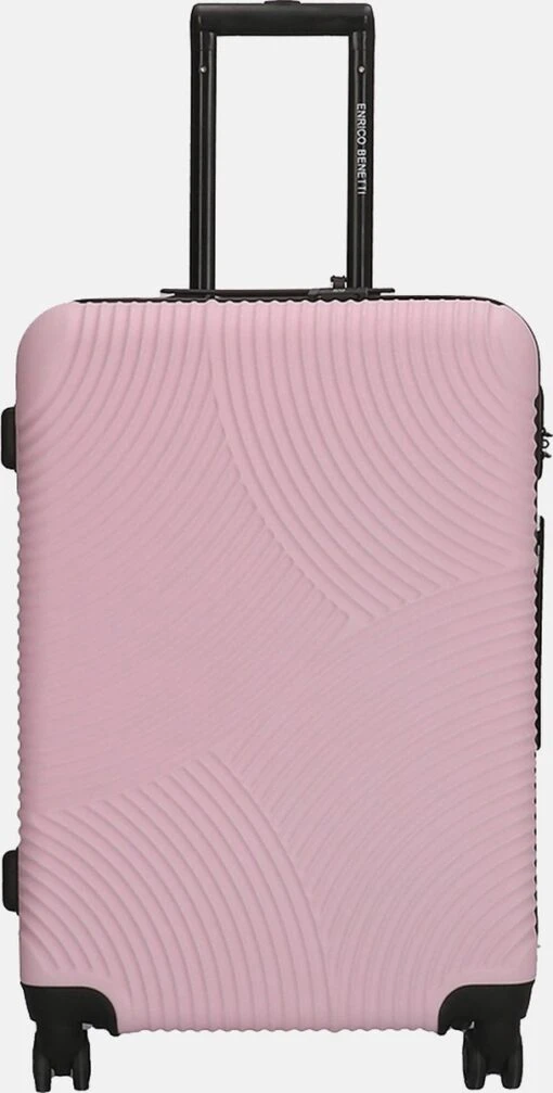 Enrico Benetti Koffer / Trolley / Reiskoffer - 65 X 41 X 25 Cm - 68 Liter - ABS - Maat M - Louisville - Roze -Mode Bagage Winkel 608x1200 2