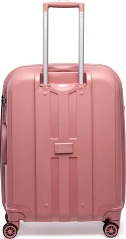 ©TROLLEYZ - Paris No.5 - Reiskoffer - 69cm Met TSA Slot - Dubbele Wielen - 360° Spinners - 100% Polypropyleen - Reiskoffer In Rose Blush -Mode Bagage Winkel 633x1200