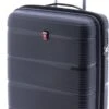 Gladiator Bionic S Handbagage Koffer Expandable - 55 Cm - TSA Slot - Zwart -Mode Bagage Winkel 640x1200