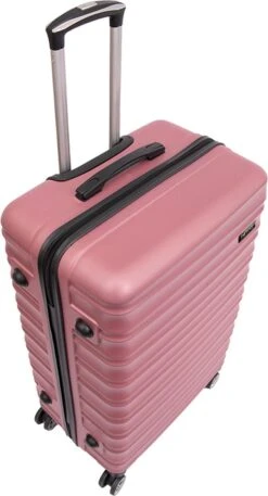 Tobeyz - Kofferset - 3-delig Roze Handbagage - Verrijdbaar Op 4 Wielen - Stevig ABS - Lichtgewicht, Trolley -Mode Bagage Winkel 648x1200 4