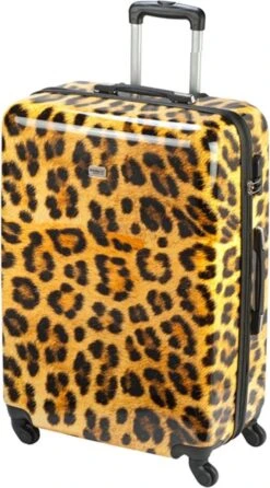 Princess Traveller Animal Print - Reiskoffer – Leopard - Large - 76 Cm -Mode Bagage Winkel 665x1200 1