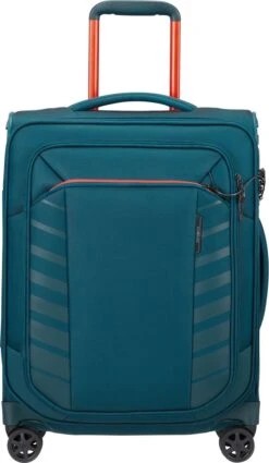 Samsonite Reiskoffer Met Laptopvak - Respark Spinner 55/20 Strict (Handbagage) Grey Print -Mode Bagage Winkel 698x1200