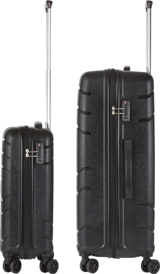 TravelZ Big Bars Kofferset - Trolleyset TSA 2-delig - Handbagage En Groot - Zwart -Mode Bagage Winkel 701x1200 2