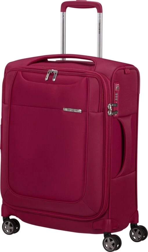 Samsonite Reiskoffer Met Laptopvak - D'Lite Spinner Uitbreidbaar (4 Wielen) 55 Cm Handbagage - Fuchsia - 2 Kg -Mode Bagage Winkel