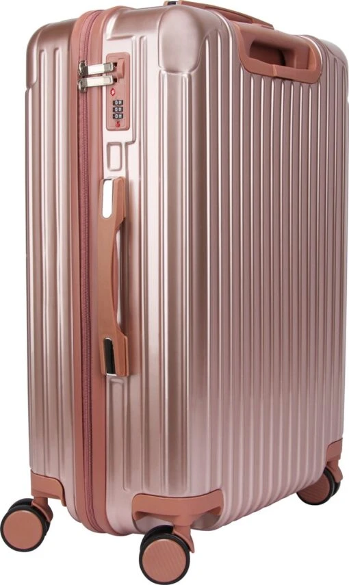 Royal Swiss - Kofferset - Cijferslot- Lichtgewicht Koffer - 4 Wielen- Rosé Gold -Mode Bagage Winkel 716x1200 3