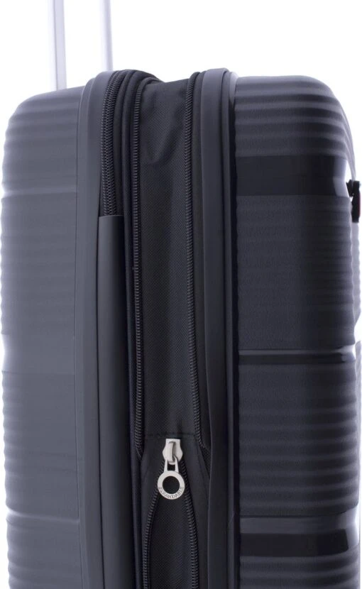 Gladiator Bionic S Handbagage Koffer Expandable - 55 Cm - TSA Slot - Zwart -Mode Bagage Winkel 737x1200 1