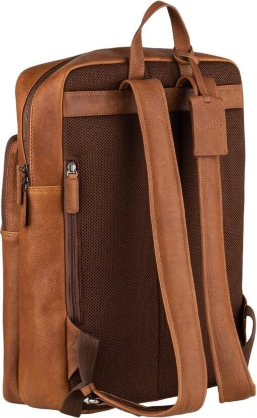 Burkely Antique Avery Unisex Rugzak Rits 15.6'' - Cognac -Mode Bagage Winkel 739x1200 4