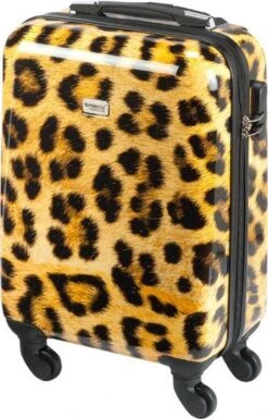 Princess Traveller Animal Print - Handbagagekoffer - Leopard - Small - 55cm -Mode Bagage Winkel 770x1200 2