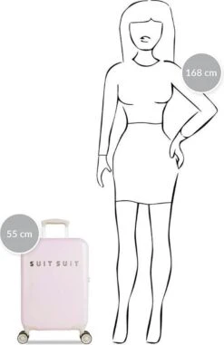 SUITSUIT - Fabulous Fifties - Pink Dust - Handbagage (55 Cm) -Mode Bagage Winkel 777x1200