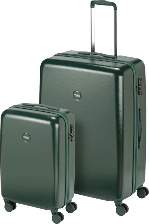 Princess Traveller Harlem - Handbaggage Koffer - Groen - S - 55cm -Mode Bagage Winkel 797x1200 2