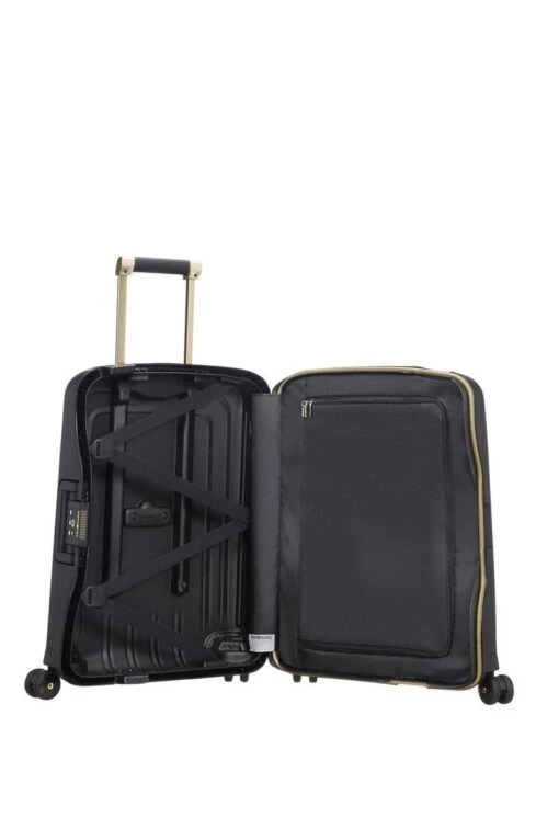 Samsonite Reiskoffer - S'Cure Dlx Spinner 55/20 (Handbagage) Black/Gold Deluscious -Mode Bagage Winkel 799x1200 31