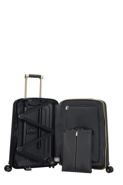 Samsonite Reiskoffer - S'Cure Dlx Spinner 55/20 (Handbagage) Black/Gold Deluscious -Mode Bagage Winkel 799x1200 33