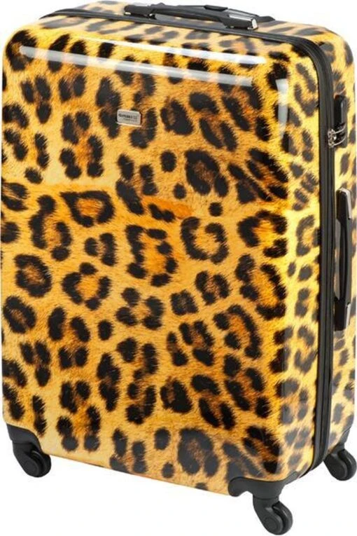 Princess Traveller Animal Print - Reiskoffer – Leopard - Large - 76 Cm -Mode Bagage Winkel 800x1200 45