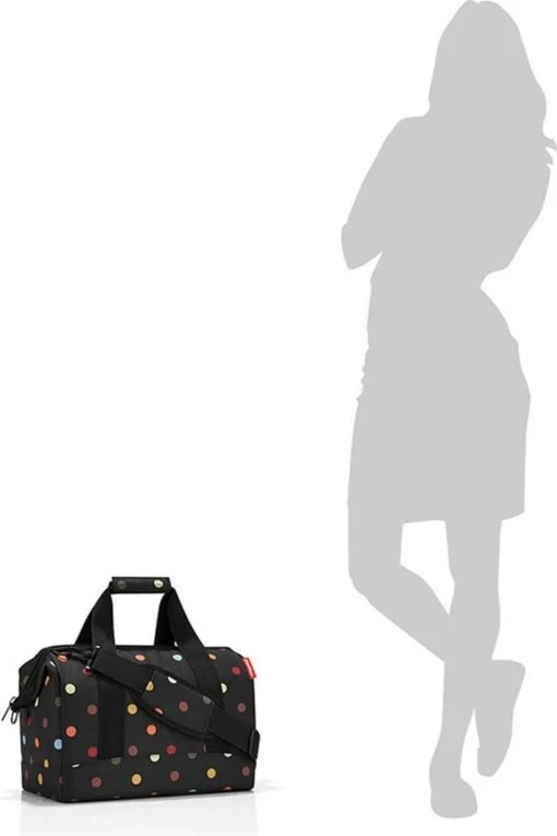 Reisenthel Allrounder M Reistas Sporttas - Maat M - 18L - Dots Zwart -Mode Bagage Winkel 800x1200 47