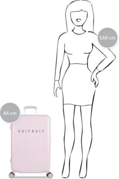 SUITSUIT - Fabulous Fifties - Pink Dust - Reiskoffer (66 Cm) -Mode Bagage Winkel 803x1200 2