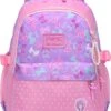 STIJLVOLLE GROTE CAPACITEIT GRAPPIGE ROZE TIENER BOEKENTAS LAPTOP,SCHOOLTAS RUGZAK VOOR VROUW MEISJE ( ROZE PAARS ) -Mode Bagage Winkel 822x1200 1