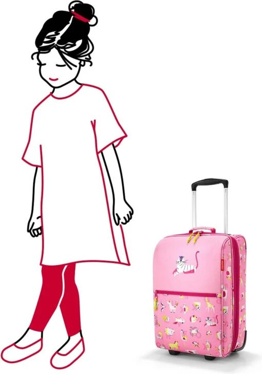 Reisenthel Trolley XS Kids ABC Friends Pink -Mode Bagage Winkel 841x1200 1