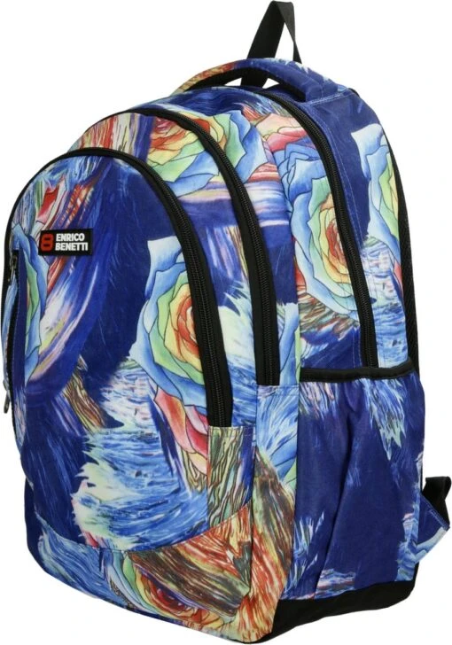 Enrico Benetti Capetown Laptoprugzak 46170 - 15" Laptopvak - 30 Liter - Multi Paint Print -Mode Bagage Winkel 841x1200 5