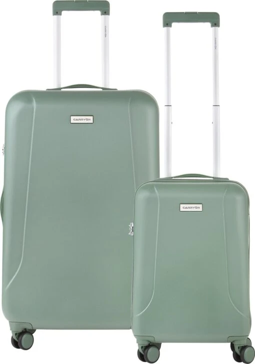 CarryOn Skyhopper Kofferset – TSA Handbagage + Reiskoffer 78cm – Dubbele Wielen - Olijf -Mode Bagage Winkel 842x1200 3