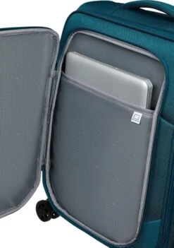 Samsonite Reiskoffer Met Laptopvak - Respark Spinner 55/20 Strict (Handbagage) Grey Print -Mode Bagage Winkel 844x1200