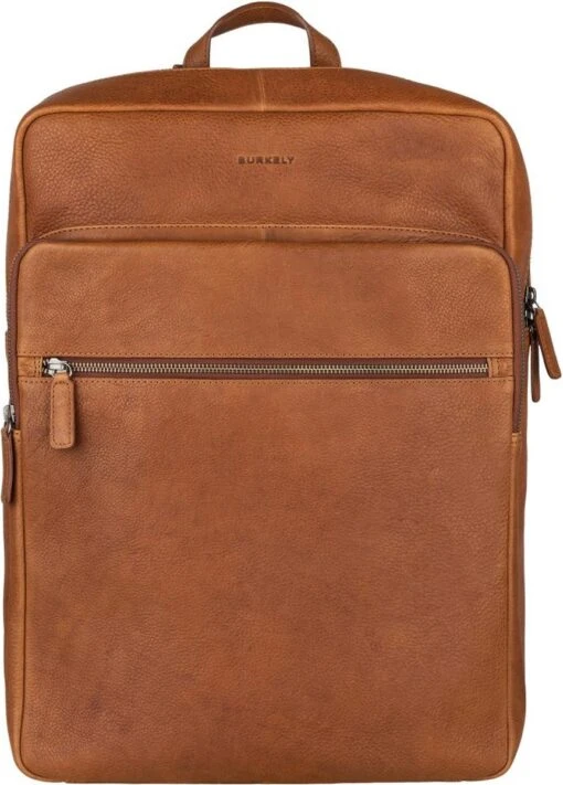 Burkely Antique Avery Unisex Rugzak Rits 15.6'' - Cognac -Mode Bagage Winkel 861x1200 4