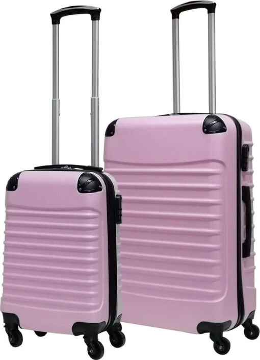 Castillo Quadrant - 2 Delige ABS Kofferset - Soft Pink -Mode Bagage Winkel 868x1200 2