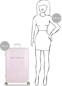 SUITSUIT - Fabulous Fifties - Pink Dust - Reiskoffer (76 Cm) -Mode Bagage Winkel 876x1200 2