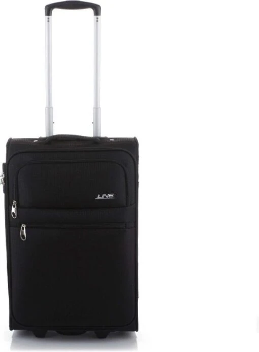 Line Brick Cabin Trolley 2 Wheel 55 Black -Mode Bagage Winkel