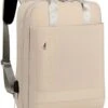 Merkloos Waterdichte Rugzak Inclusief Usb Oplaadstation - Laptoptas 15,6 Inch - Schooltas - Beige - Multifucntioneel -Mode Bagage Winkel 894x1200 5