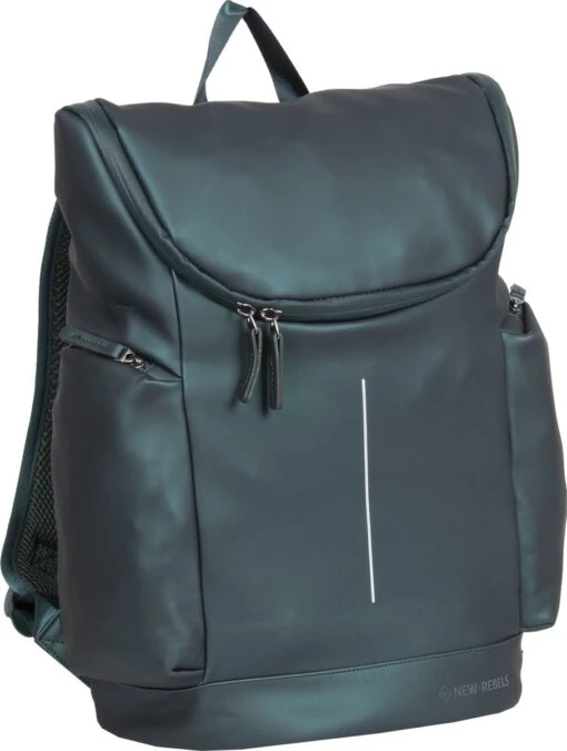 New Rebels® William - Rugtas - Groen - Waterafstotend - 15.6151413121087 - 28x15x43cm - Rugzak / Backpack -Mode Bagage Winkel 907x1200 1