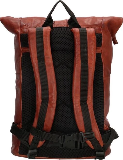 Old West Paint Rock Leren Rolltop Rugtas 13,3 Inch - Cognac -Mode Bagage Winkel 922x1200 2