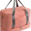 Merkloos Handbagage Reistas – Waterdicht Vak – Vak Voor Schoenen – Vak Voor Overige Spullen – Roze -Mode Bagage Winkel 960x1200 1