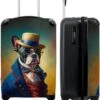 NoBoringSuitcases.com® Koffer - Hond - Kleding - Accessoires - Verf - Portret - Kinderen - Reiskoffer Met Wielen - Kinderkoffer - Fotokoffer - Past Binnen 55x40x20 Cm En 55x35x25 Cm - Trolley Handbagage Lichtgewicht -Mode Bagage Winkel 978x1200