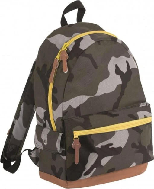 Merkloos Bellatio Junior Camouflage Rugzak - Kinderen - Groen -Mode Bagage Winkel 978x1200 4