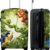 NoBoringSuitcases.com® Koffer Groot - Jungle - Dieren - Groen - Kinderen - Trolley Koffer Met TSA-slot - Met Wielen - 90 Liter - Reiskoffer - 66 Cm -Mode Bagage Winkel 985x1200 1